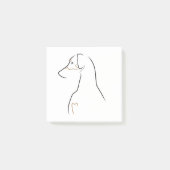 Post-it-notities - Natuurlijke gezochte lijnkunst Post-it® Notes (Voorkant)