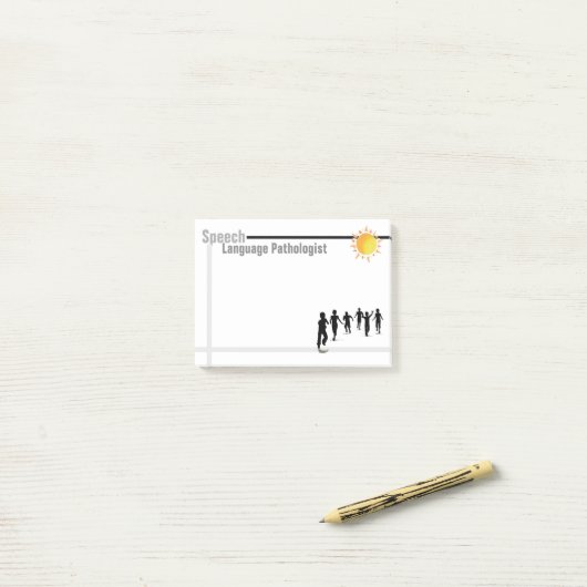 Post-it-notities van de spraakpatholoog post-it® notes (Op bureau)