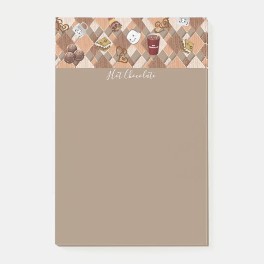 Post-it Notities Warme Chocolademelk Marshmallow Post-it® Notes (Voorkant)