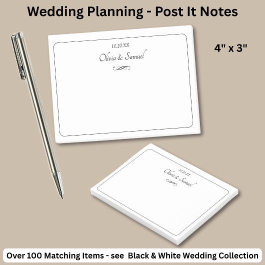 Post-It-notities Zwart & Wit met Oneindige Rol Post-it® Notes