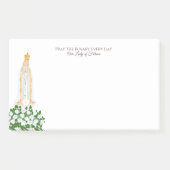 Post-it® Notre-Dame de Fatima et roses blanches (Devant)