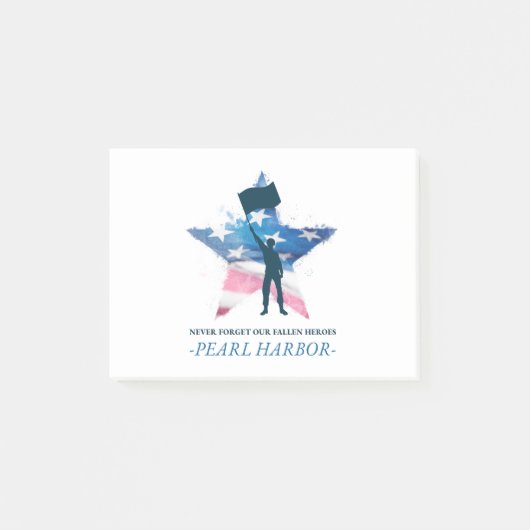 Post-it® N'oubliez jamais notre Fallen Heroes Pearl Harbor  (Devant)