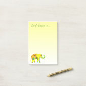Post-it® N'oubliez pas… avec le bel éléphant (Sur un bureau)