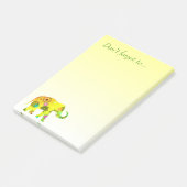 Post-it® N'oubliez pas… avec le bel éléphant (Incliné)