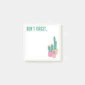 Post-it® N'oubliez pas Cactus Plant (Devant)