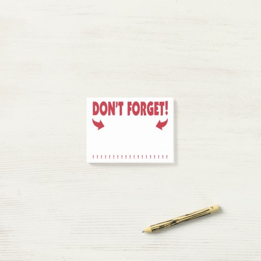 Post-it® N'oubliez pas l'attention obtenant le rappel (Sur un bureau)