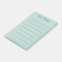 N'oubliez pas les notes de post-it