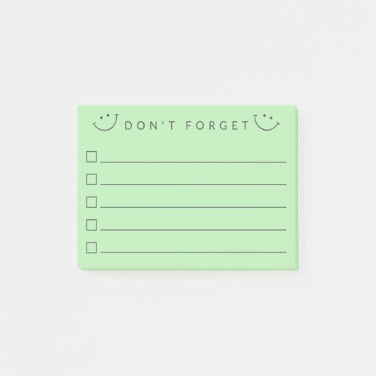 Post-it® N'oubliez pas les sourires (Devant)