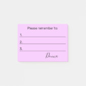 Post-it® N'Oubliez Pas Votre Texte (Devant)