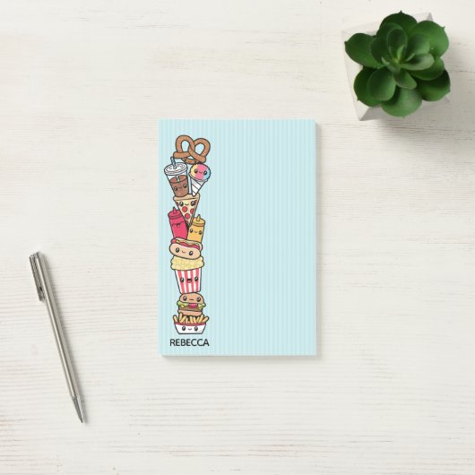 Post-it® Nourriture industrielle mignonne (Bureau)