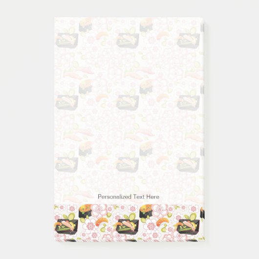 Post-it® Nourriture japonaise : Motif 2 de sushi (Devant)