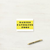 Post-it® Nourriture préférée des bébés (Sur un bureau)