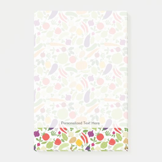 Post-it® Nourriture sur un arrière - plan blanc (Devant)