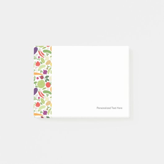 Post-it® Nourriture sur un arrière - plan blanc (Devant)