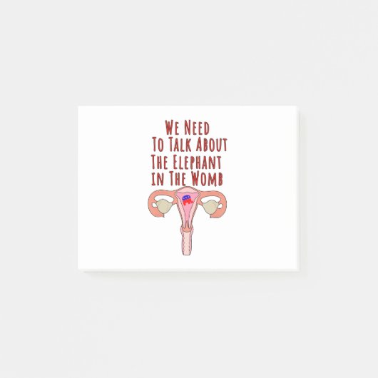 Post-it® Nous devons parler de l'éléphant dans le ventre (Devant)