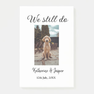 Post-it® Nous faisons toujours mariage couple animal photo