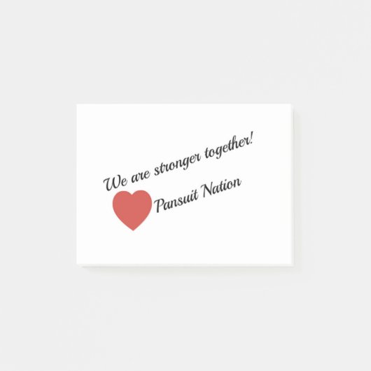 Post-it® Nous sommes ensemble des notes collantes plus (Devant)