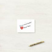 Post-it® Nous sommes ensemble des notes collantes plus (Sur un bureau)