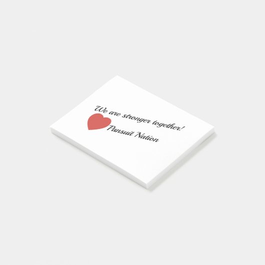 Post-it® Nous sommes ensemble des notes collantes plus (Incliné)