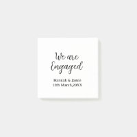 Nous sommes fiancés nom date calligraphystylish