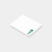 Post-it® Nous venons en petite silhouette d'alien d'homme (Incliné)