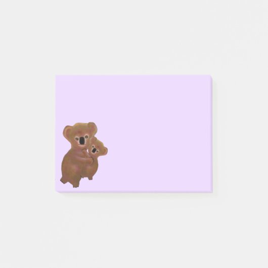 Post-it® Nouvelles notes de Courrier-it® de bébé de koala (Devant)