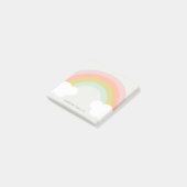 Post-it® Nuage arc-en-ciel pastel Mignon (Incliné)