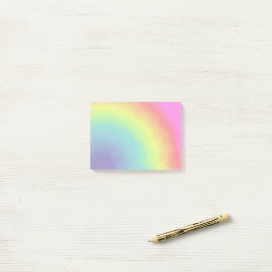 Post-it® nuage arc-en-ciel Pavé Post-It-Notes (Sur un bureau)