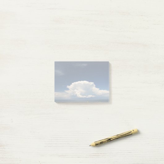 Post-it® Nuage de Puffy blanc (Sur un bureau)