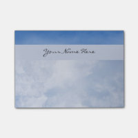 Nuages et ciel bleu pelucheux personnalisés