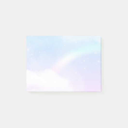 Post-it® Nuages pastel magiques et arc-en-ciel (Devant)