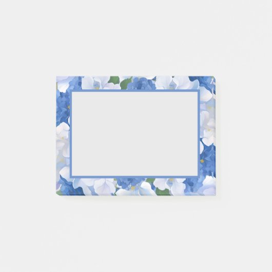 Post-it® Nuances de fleurs bleues (Devant)