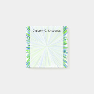 Post-it® Nuances de vert et de motif d'éclat de Blue Line +