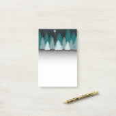 Post-it® Nuit d'hiver avec étoile de Bethléem (Sur un bureau)