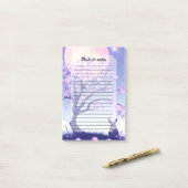 Post-it® Nuit lunaire de lapin (Sur un bureau)