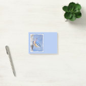 Post-it® Nuthatch à poitrine rouge Peinture d'art original  (Bureau)