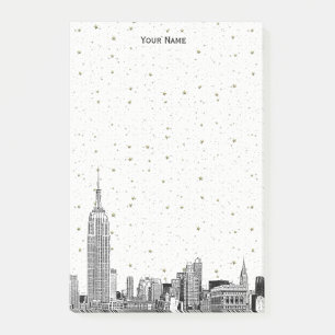 Post-it® NYC Skyline 01 Etchd do-it-yourself BG Color Starr