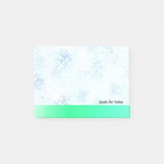 Post-it® Objectifs du modèle Blue Marble pour aujourd'hui (Devant)