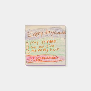 Post-it® Objectifs quotidiens pour les enfants