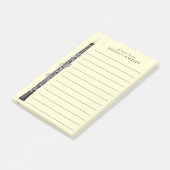 Post-it® Oboe Musicien professeur de musique (Incliné)