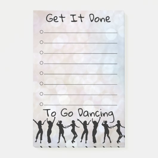 Post-it® Obtenir des notes de danse disco (Devant)