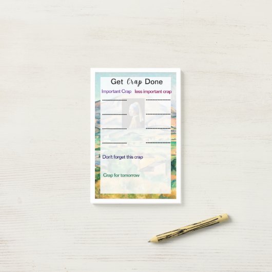 Post-it® Obtenir des notes post-it terminées (Sur un bureau)