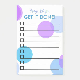 Post-it® Obtenir La Liste Des Confetti Bleus À Faire Nom