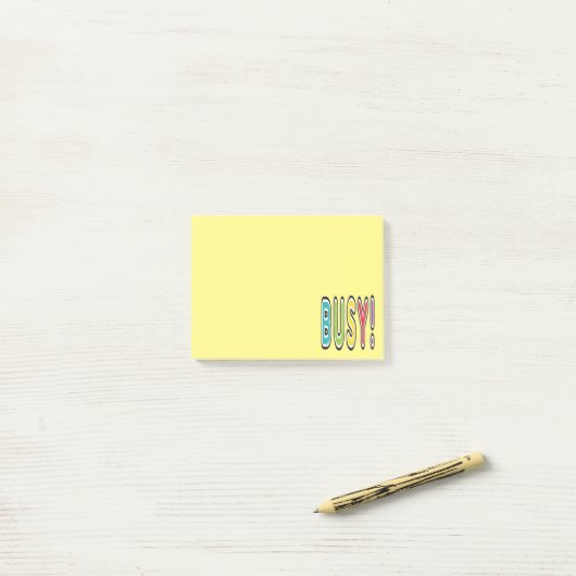 Post-it® Occupé ! (Sur un bureau)