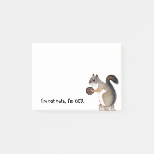 Post-it® OCD Squirrel (Devant)