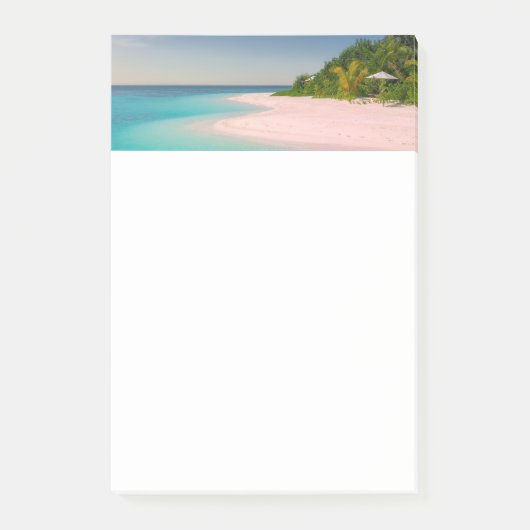 Post-it® Océan aigue-marine Plage tropicale Scénique (Devant)