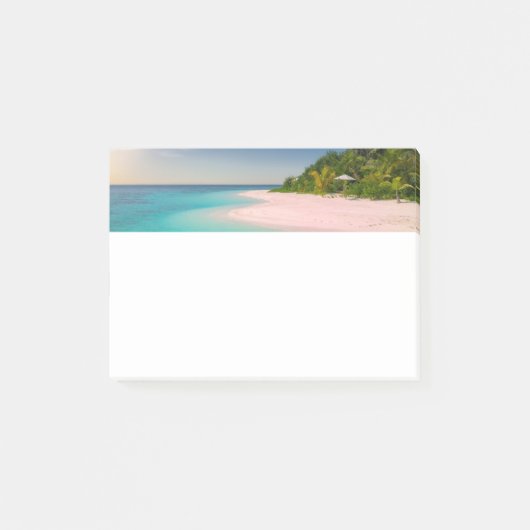 Post-it® Océan aigue-marine Plage tropicale Scénique (Devant)