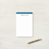 Post-it® Ocean Blue & White Professionnel Unique Classique (Sur un bureau)