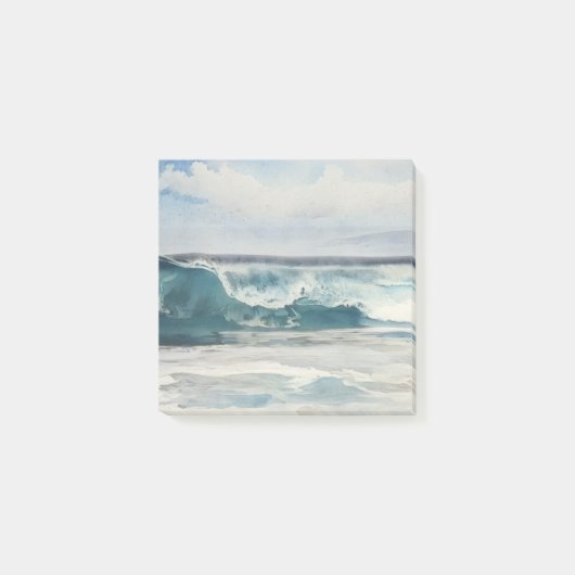 Post-it® Ocean Wave Beach Art Post It Note Pad (Devant)