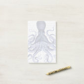 Post-it® Octopus bleu (Sur un bureau)